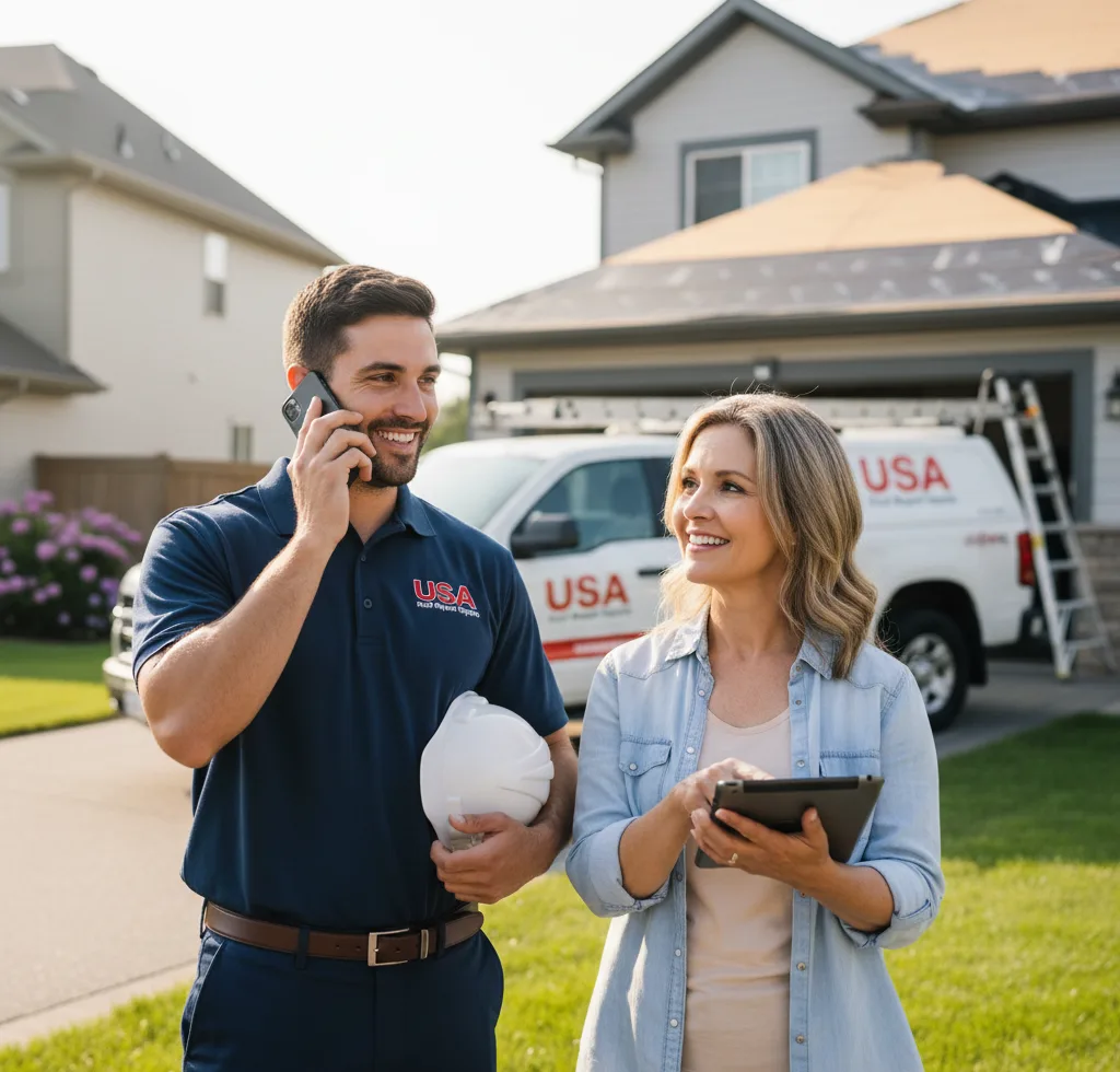 USA Roof Repair Experts customer support in Gilmer